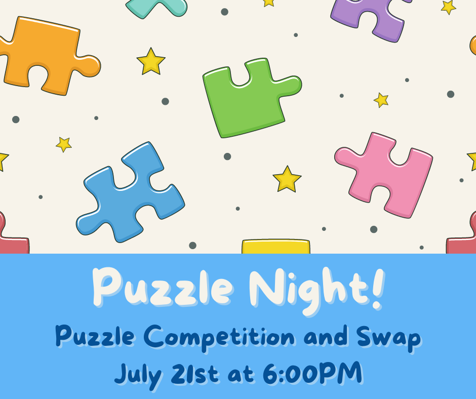 Puzzle Night - Competition and sway july 21st at 6pm