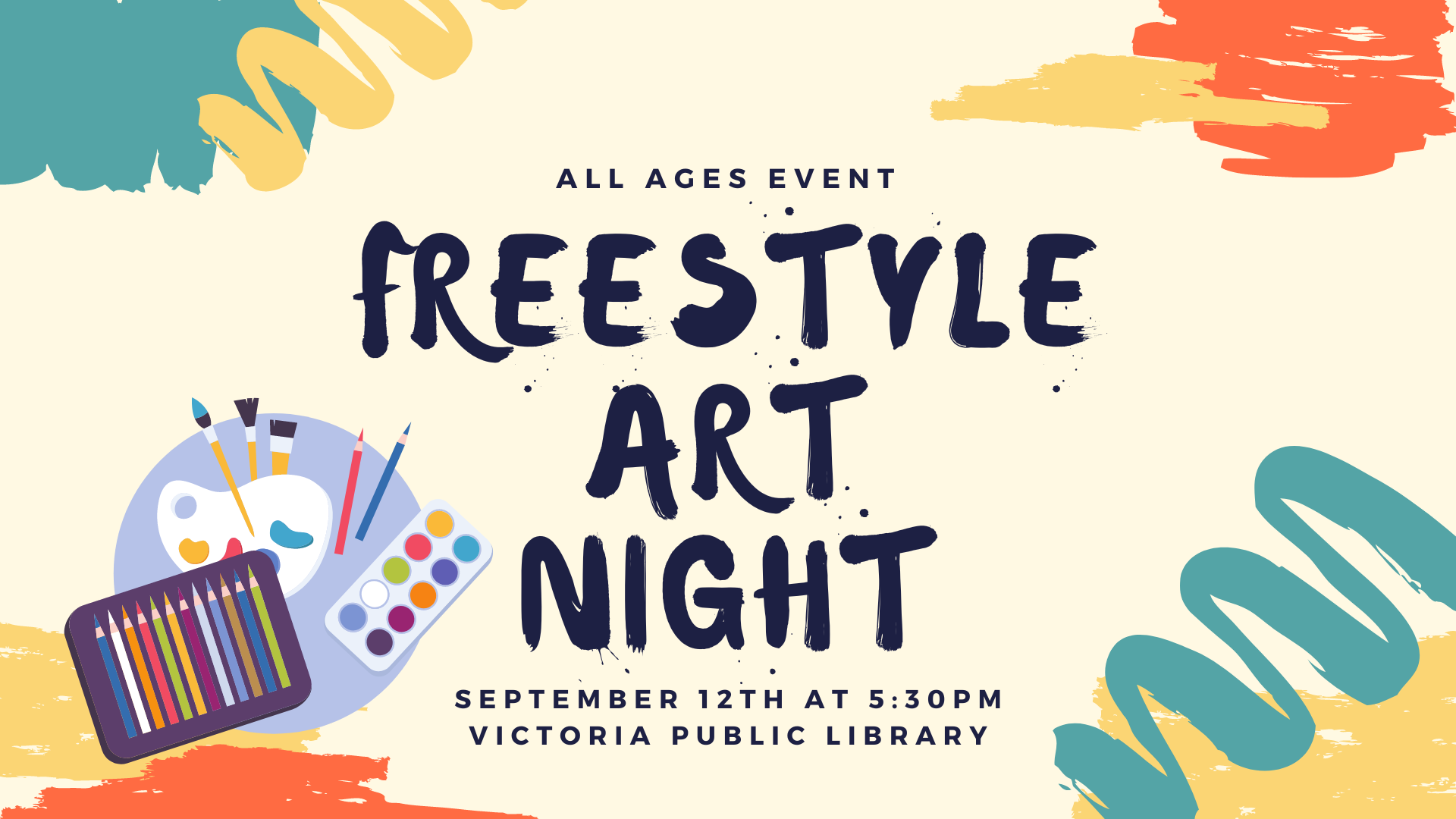 Freestyle art night, September 12th at 5:30pm