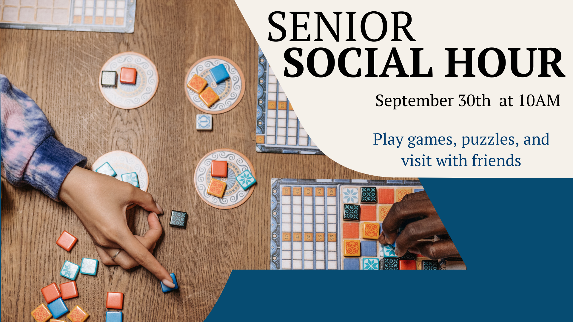 Senior Social Hour September 30th at 10am