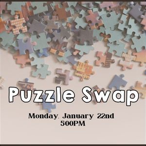 Puzzle Swap, January 22nd at 5:00pm