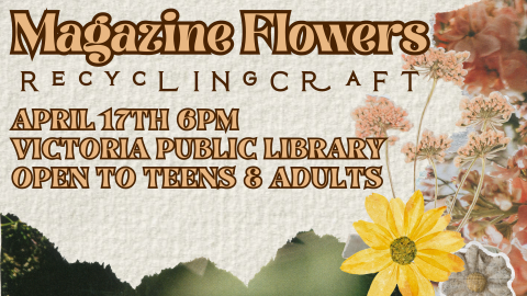 Magazine flowers April 17th at 6pm