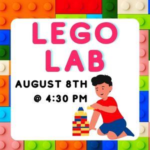 August 8th Lego Lab at 4:30pm