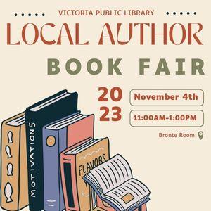 Local Author Book Fair, November 4th at 11am