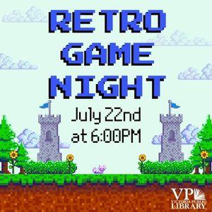 Retro Game Night, July 22nd at 6:00pm, Victoria Public Library