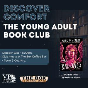 Young adult book club, October 21st at 6pm, The Box Coffee Bar Town and Country