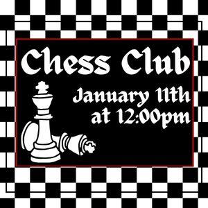 Chess Club, January 11th at 12pm, Victoria Public Library