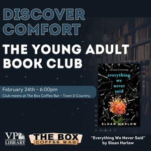 Young Adult Book Club, February 24th at 6pm, The Box Coffee - Town and Country