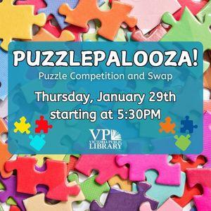 Puzzlepalooza, Puzzle Contest, January 29th at 5:30PM, Victoria Public Library 