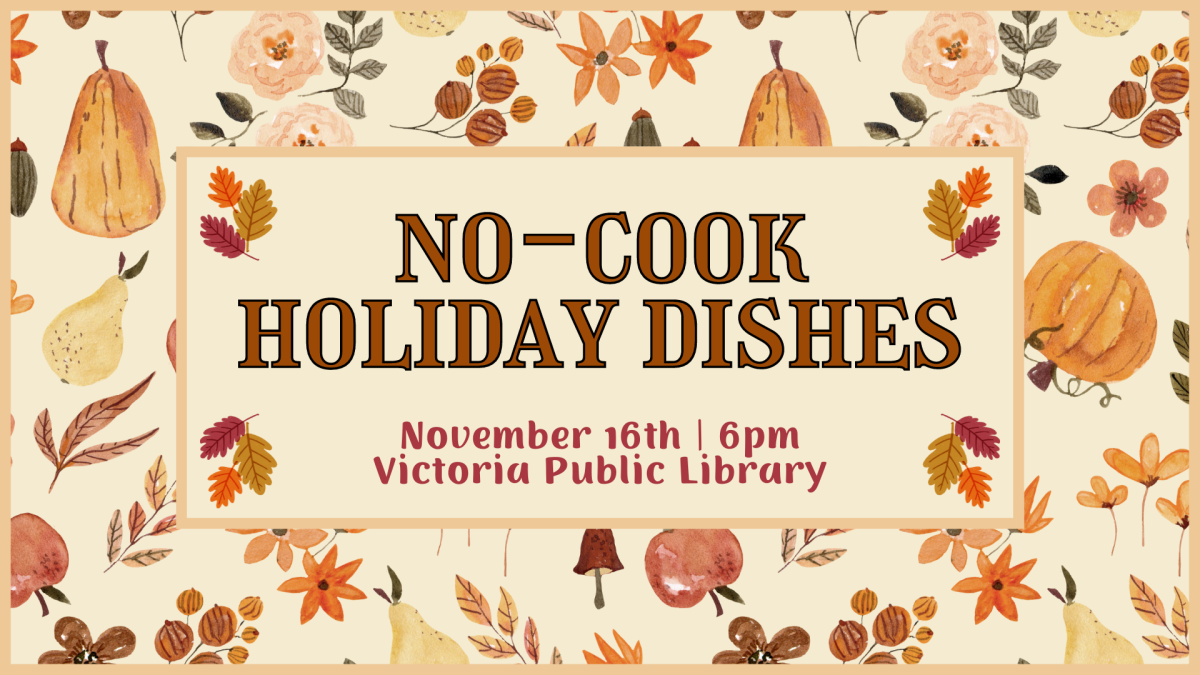 No Cook Holiday Dishes, November 16th at 6:00pm