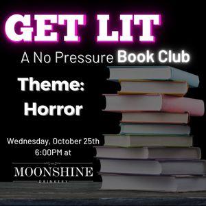 No Pressure Book Club, October 25th at 6pm, Moonshine Drinkery