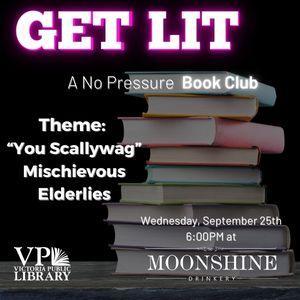 No Pressure Book Club, September 25th at 6pm, Moonshine Drinkery