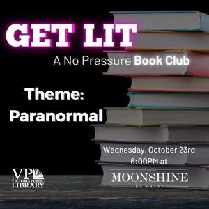 No Pressure Book Club, October 23rd at 6pm, Moonshine Drinkery